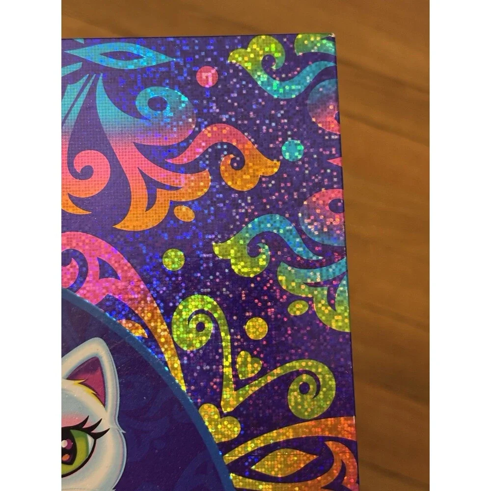 Vintage Y2K Lisa Frank Siamese Cats Folder Roxi Rollie 2 Pocket Glitter Rainbow